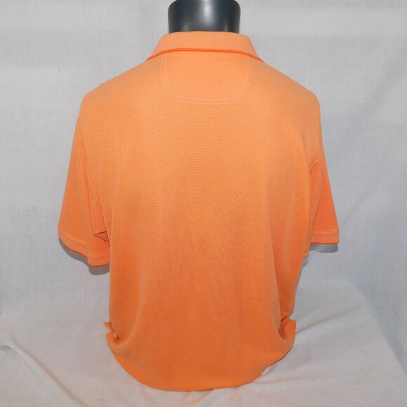 Tommy Bahama Mens L Light Orange Pique knit Short Sleeve Polo Shirt - Picture 9 of 9